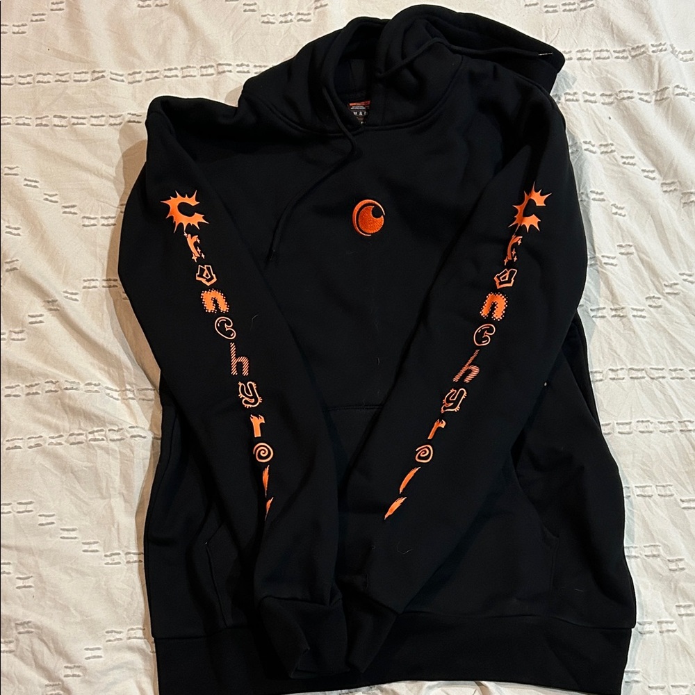 Crunchyroll Black and Orange Men's Hoodie medium